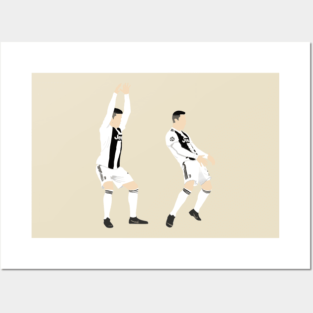 Cristiano Ronaldo Vs Diego Simeone Wall Art by StonedDesigner